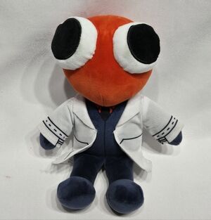 Rainbow Friends Scientist 8" collectible plush Excellent Condition **NO TUSH TAG